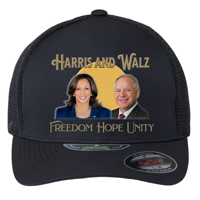 Elect Harris Walz 2024 Kamala And Tim President And Vp Flexfit Unipanel Trucker Cap