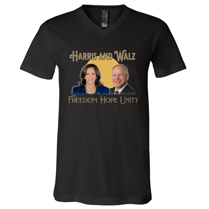 Elect Harris Walz 2024 Kamala And Tim President And Vp V-Neck T-Shirt