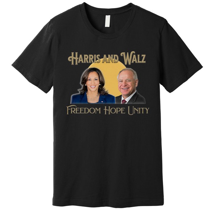 Elect Harris Walz 2024 Kamala And Tim President And Vp Premium T-Shirt