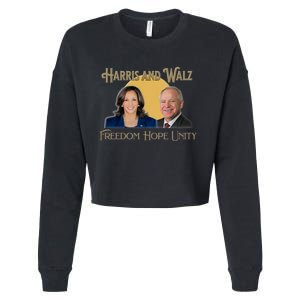 Elect Harris Walz 2024 Kamala And Tim President And Vp Cropped Pullover Crew