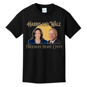 Elect Harris Walz 2024 Kamala And Tim President And Vp Kids T-Shirt