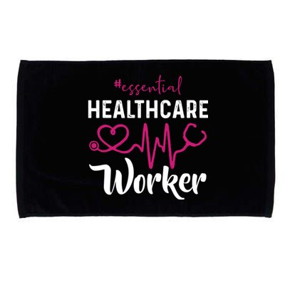 Essential Healthcare Worker Heartbeat Nurse Gift Microfiber Hand Towel