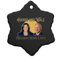 Elect Harris Walz 2024 Kamala And Tim President And Vp Ceramic Star Ornament