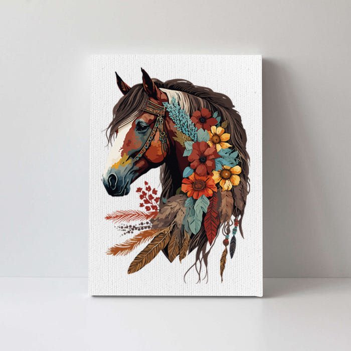 Equestrian Horse Western Cow Horseback Riding Theme Canvas