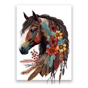 Equestrian Horse Western Cow Horseback Riding Theme Poster