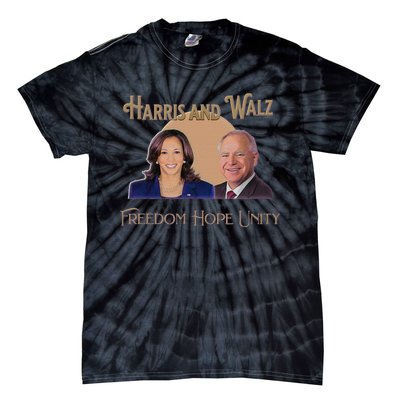 Elect Harris Walz 2024 Kamala And Tim President And Vp Tie-Dye T-Shirt