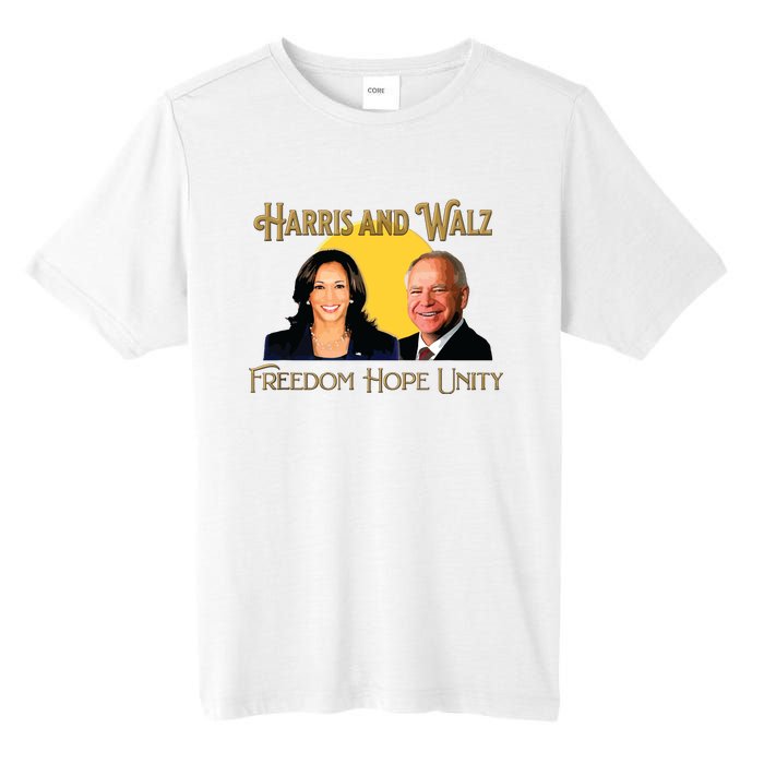 Elect Harris Walz 2024 Kamala And Tim President And Vp Tall Fusion ChromaSoft Performance T-Shirt