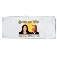 Elect Harris Walz 2024 Kamala And Tim President And Vp Large Microfiber Waffle Golf Towel