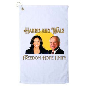 Elect Harris Walz 2024 Kamala And Tim President And Vp Platinum Collection Golf Towel