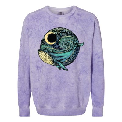 Environmentalism, Humpback Whale, Gifts For Conservation Colorblast Crewneck Sweatshirt