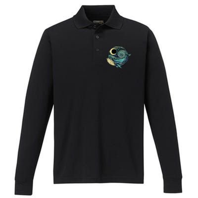 Environmentalism, Humpback Whale, Gifts For Conservation Performance Long Sleeve Polo