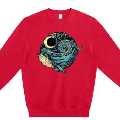 Environmentalism, Humpback Whale, Gifts For Conservation Premium Crewneck Sweatshirt