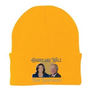 Elect Harris Walz 2024 For Everybody Meaningful Gift Knit Cap Winter Beanie