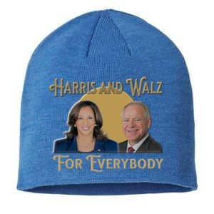 Elect Harris Walz 2024 For Everybody Meaningful Gift Sustainable Beanie