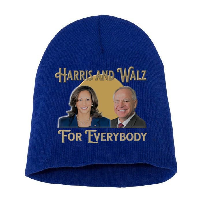 Elect Harris Walz 2024 For Everybody Meaningful Gift Short Acrylic Beanie