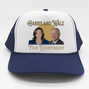 Elect Harris Walz 2024 For Everybody Meaningful Gift Trucker Hat