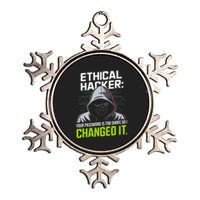 Ethical Hacker Your Password Is Too Short So I Changed It Metallic Star Ornament