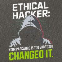 Ethical Hacker Your Password Is Too Short So I Changed It Cotton Canvas Backpack