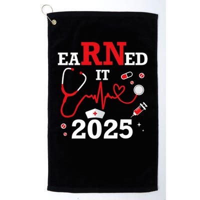 Earned it 2025 for nurse graduation or RN LPN class of Golf Towel
