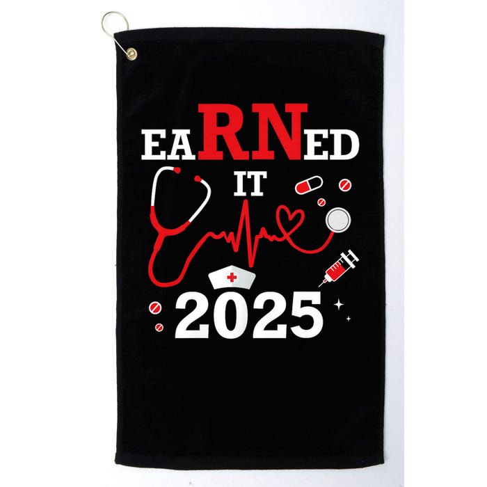 Earned it 2025 for nurse graduation or RN LPN class of Golf Towel