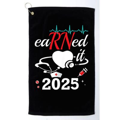 Earned It 2025 RN Nurse Nursing Graduation Gift Golf Towel