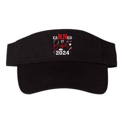 Earned It 2024 For Nurse Graduation or RN LPN Class Of 2024 Valucap Bio-Washed Visor