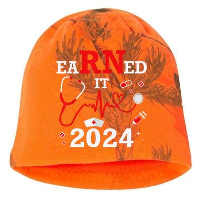 Earned It 2024 For Nurse Graduation or RN LPN Class Of 2024 Kati - Camo Knit Beanie