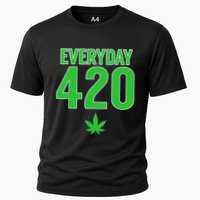 Everyday Is 420 420 Party April 20th Weed Marijuana Cooling Performance Crew T-Shirt