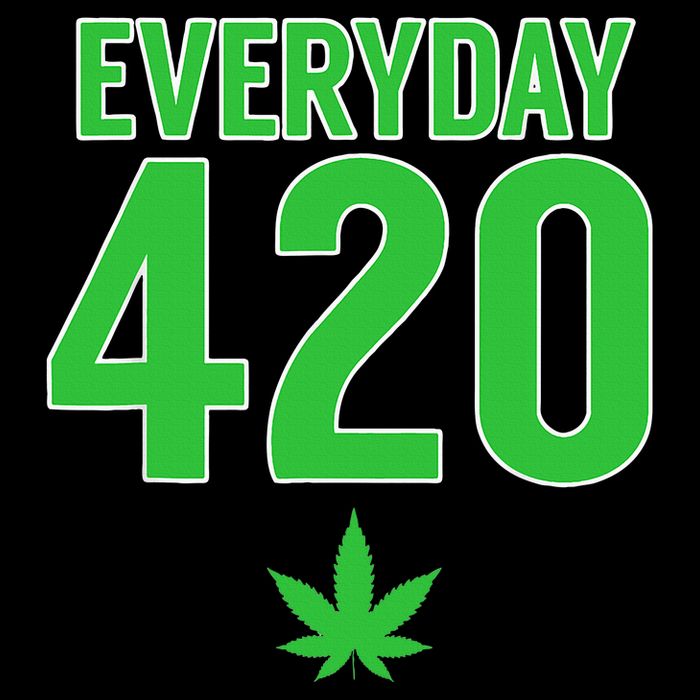 Everyday Is 420 420 Party April 20th Weed Marijuana Cooling Performance Crew T-Shirt