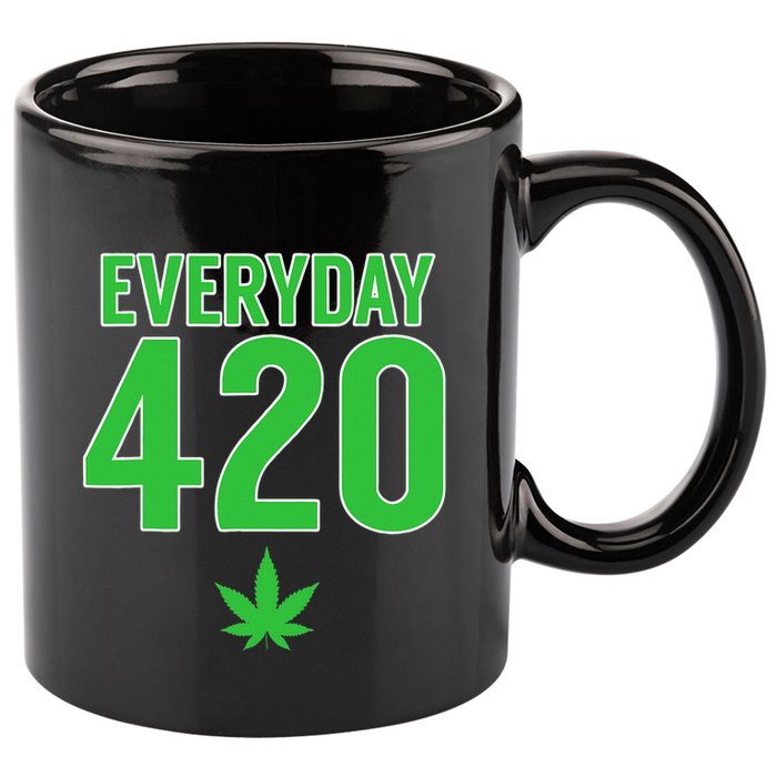 Everyday Is 420 420 Party April 20th Weed Marijuana 11oz C Handle Ceramic Mug