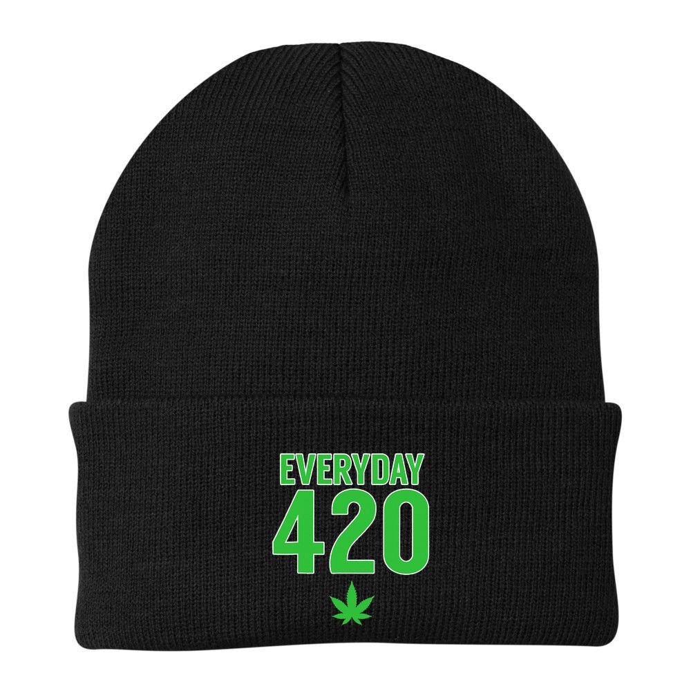 Everyday Is 420 420 Party April 20th Weed Marijuana Beanie