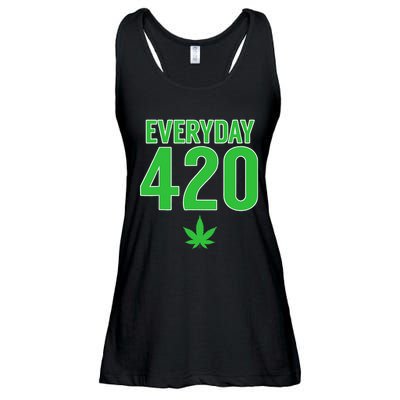 Everyday Is 420 420 Party April 20th Weed Marijuana Ladies Essential Flowy Tank