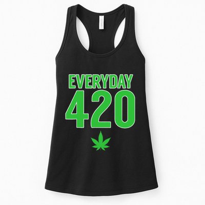 Everyday Is 420 420 Party April 20th Weed Marijuana Womens Tank Top