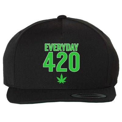 Everyday Is 420 420 Party April 20th Weed Marijuana Wool Snapback Cap