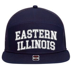 Eastern Illinois Athletic Arch College University Alumni 7 Panel Mesh Trucker Snapback Hat