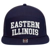 Eastern Illinois Athletic Arch College University Alumni 7 Panel Mesh Trucker Snapback Hat