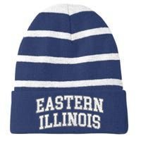 Eastern Illinois Athletic Arch College University Alumni Striped Beanie with Solid Band