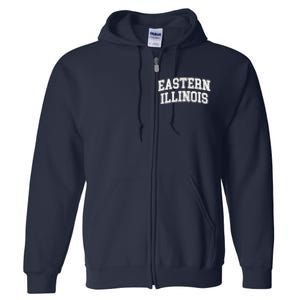 Eastern Illinois Athletic Arch College University Alumni Full Zip Hoodie