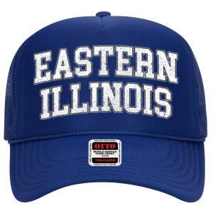 Eastern Illinois Athletic Arch College University Alumni High Crown Mesh Back Trucker Hat