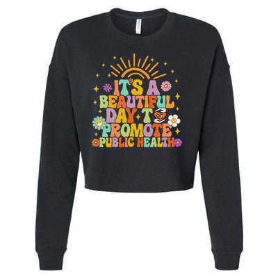 Epidemiologist It's A Beautiful Day To Promote Public Health Cropped Pullover Crew