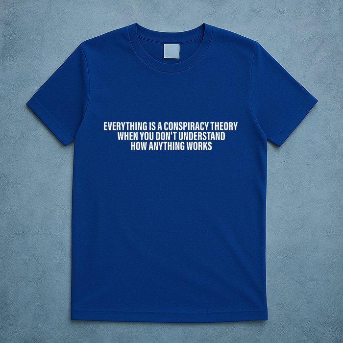 Everything Is A Conspiracy Theory When You DonT Understand T-Shirt
