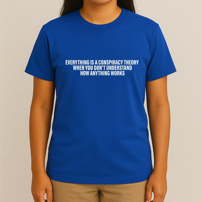 Everything Is A Conspiracy Theory When You DonT Understand T-Shirt