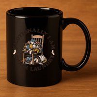 Emotionally I Am Chair Laundry 11oz C Handle Ceramic Mug
