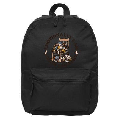 Emotionally I Am Chair Laundry 16 in Basic Backpack