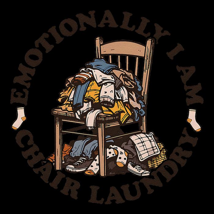 Emotionally I Am Chair Laundry Women's V-Neck T-Shirt