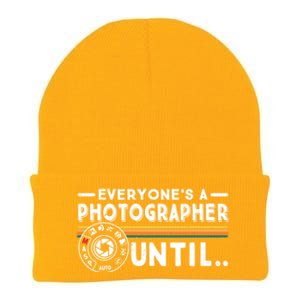 Everyone Is A Photographer Untill Ual Mode Photography Meaningful Gift Knit Cap Winter Beanie