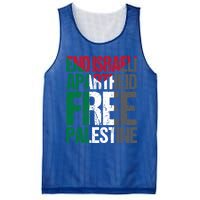 End Israeli Apartheid Free Palestine Gaza Awareness Quote Gift Mesh Reversible Basketball Jersey Tank