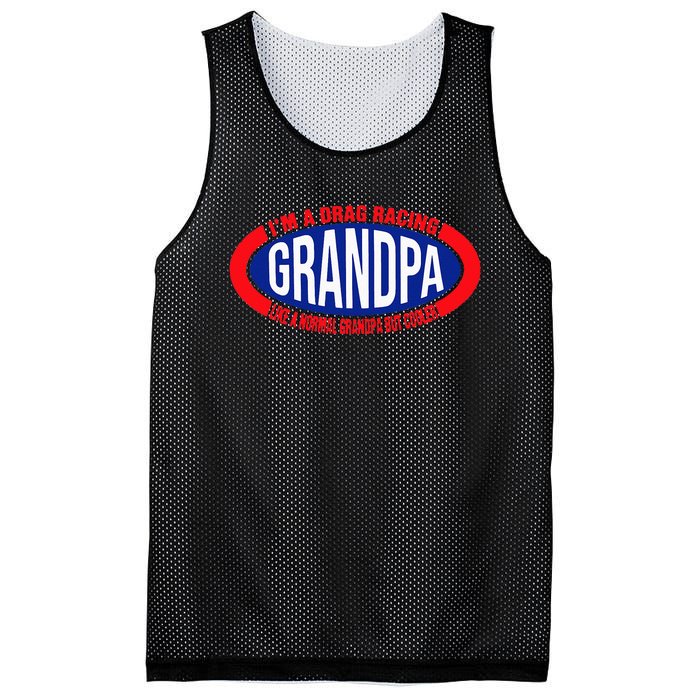 ens I'm A Drag Racing Grandpa Like A Normal Grandpa But Cooler Mesh Reversible Basketball Jersey Tank