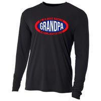 ens I'm A Drag Racing Grandpa Like A Normal Grandpa But Cooler Cooling Performance Long Sleeve Crew