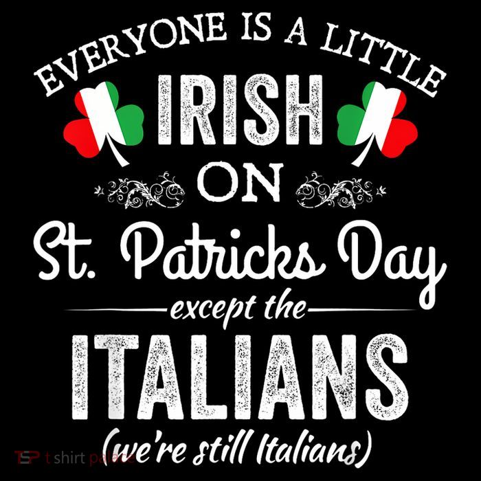 Everyone Is A Little Irish On St Patrick Day Except Italians Cooling Performance Long Sleeve Crew